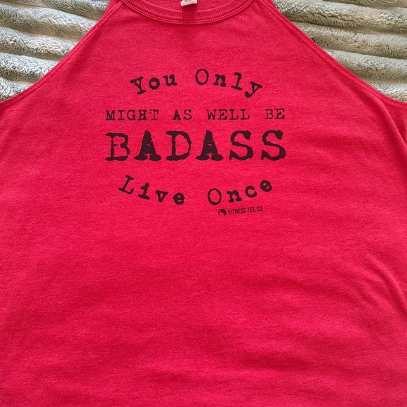 Fitness Tee Co. Red Workout Tank Top - XXL - Picture 4 of 4